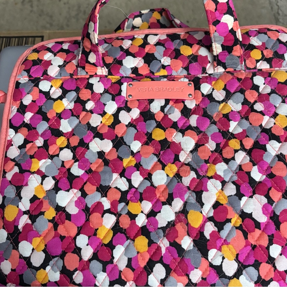 Vera Bradley Confetti Pattern Hanging Toiletry Bag